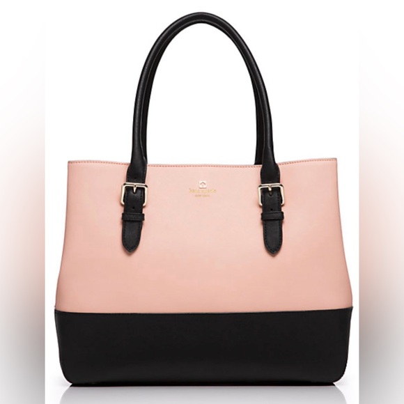 kate spade Handbags - Kate Spade Black and Pink Tote Cove street colour block airel handbag
